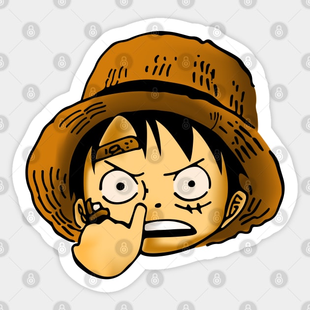 Luffy Childhood Sticker by sfajar